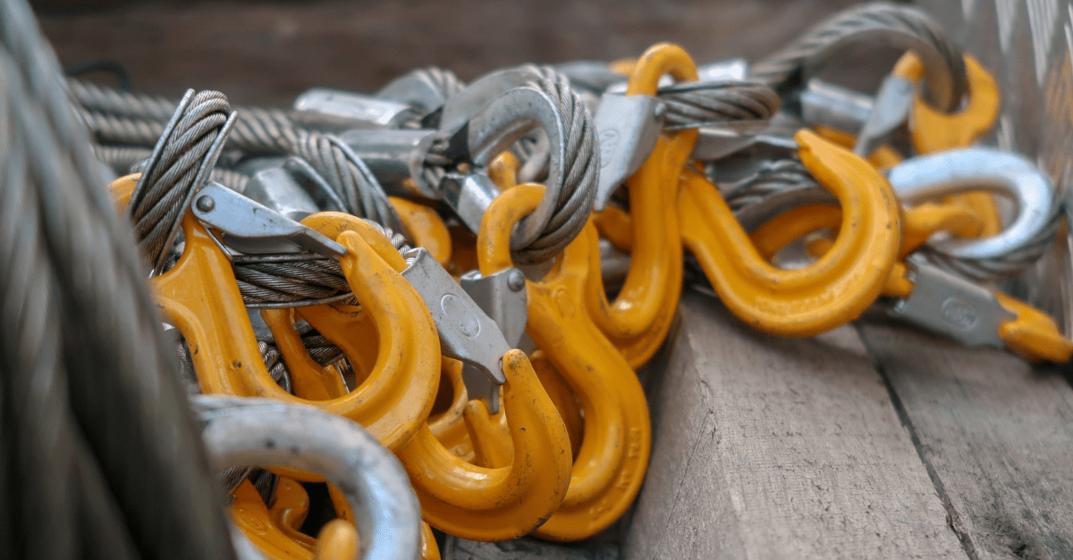 picture of hooks on cables