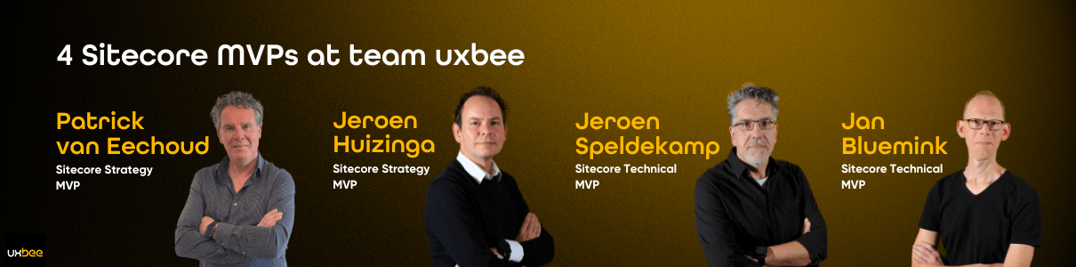 4 Sitecore MVPs uxbee banner desktop
