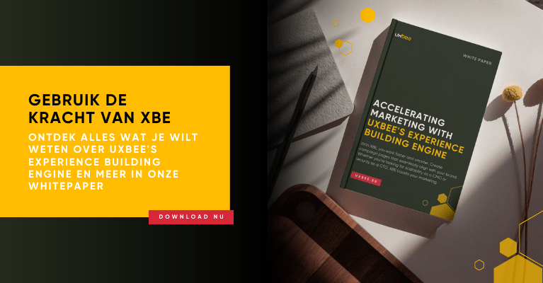 Banner met call to action om de XBE whitepaper the downloaden